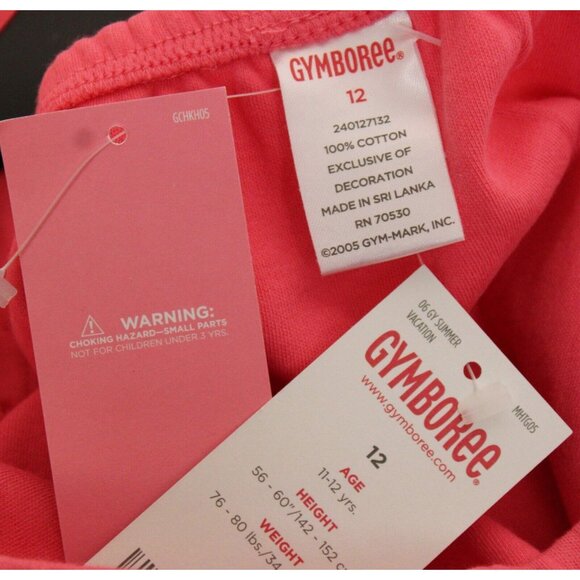 NEW 2006 Gymboree Island Fun Tank 12 Coral Pink Flower Tropical Vacation Summer - Picture 5 of 5